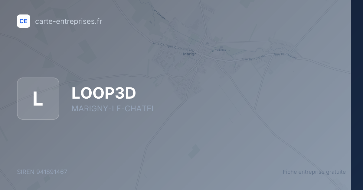 LOOP3D — 941891467 — fiche entreprise
