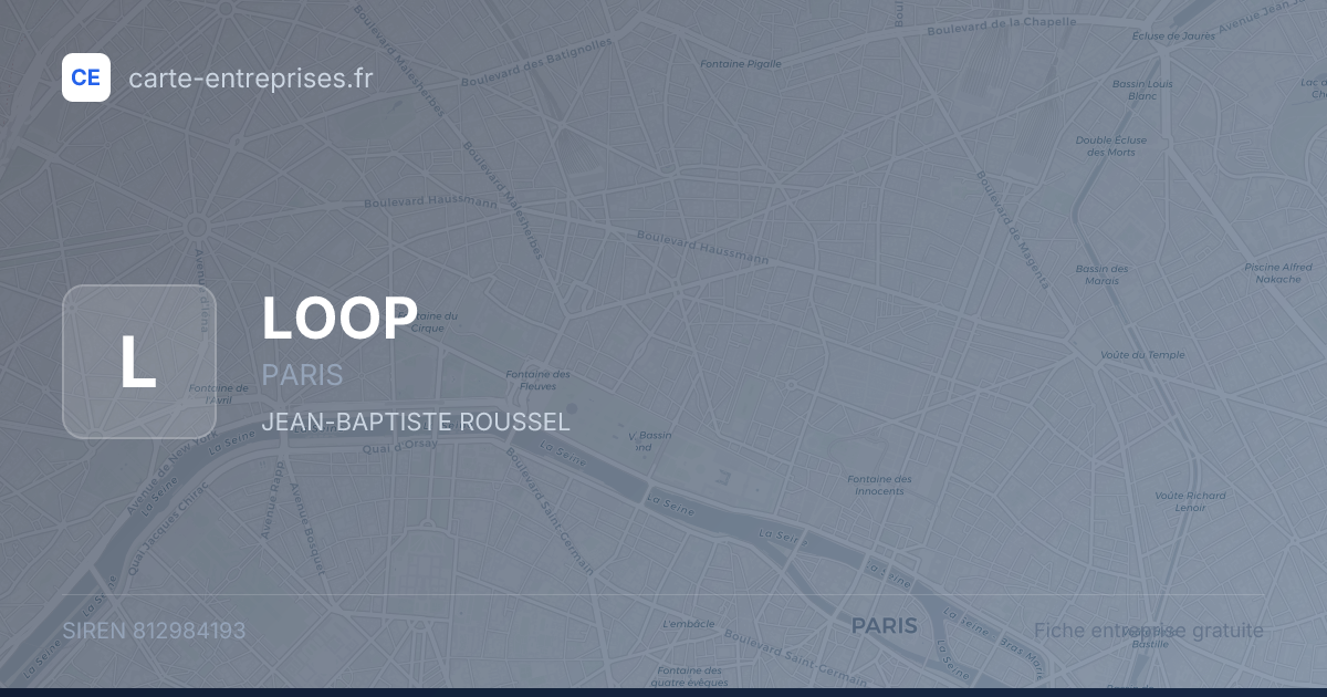 LOOP — 812984193 — fiche entreprise