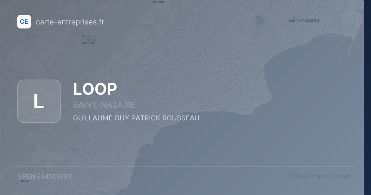 LOOP — 834529893 — fiche entreprise