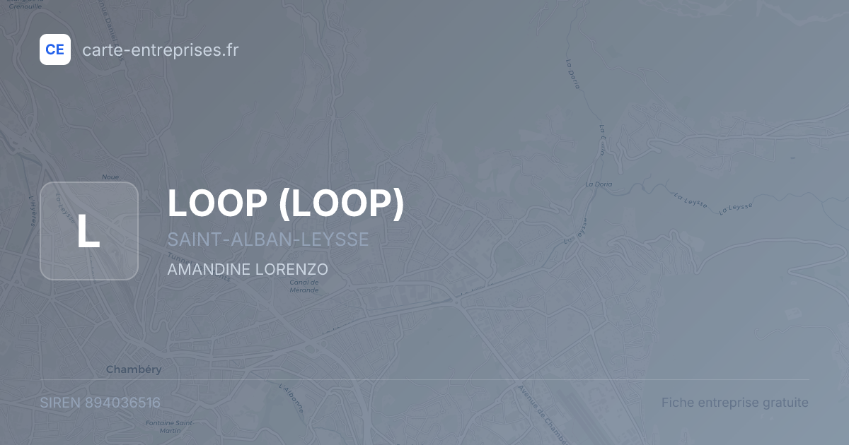 LOOP — 894036516 — fiche entreprise
