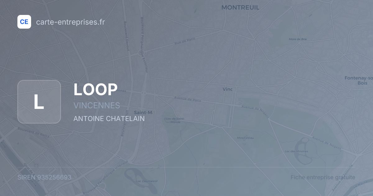 LOOP — 935256693 — fiche entreprise