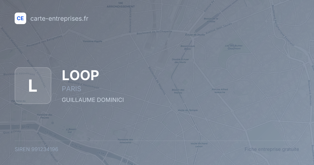 LOOP — 991234196 — fiche entreprise