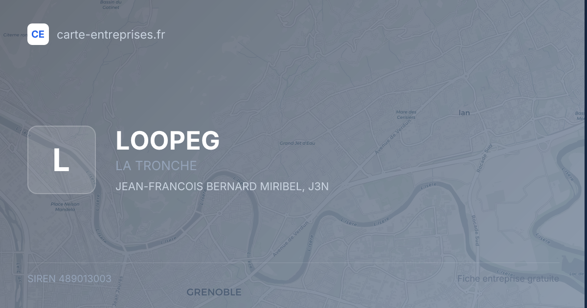 LOOPEG — 489013003 — fiche entreprise