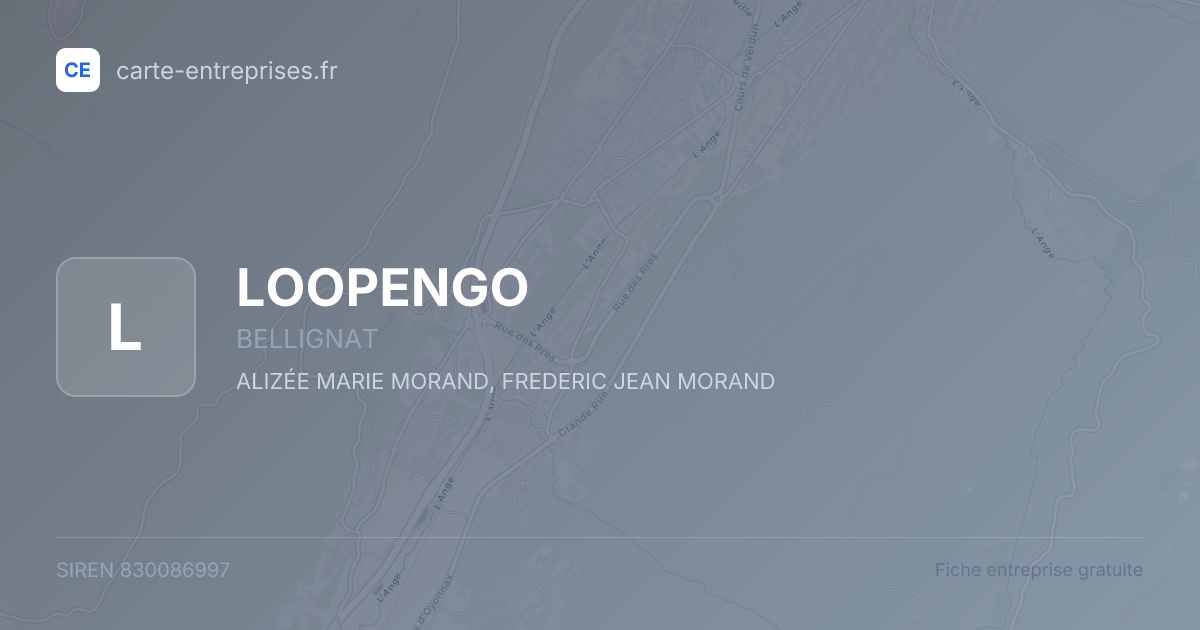 LOOPENGO — 830086997 — fiche entreprise