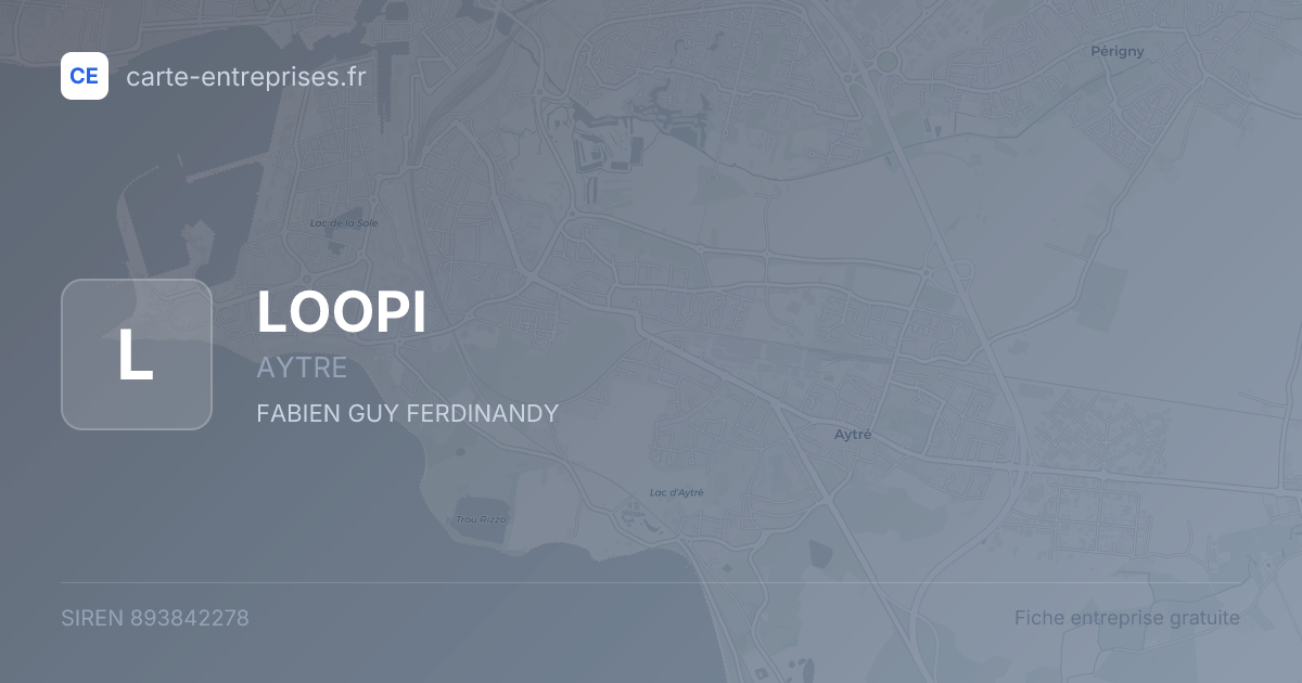 LOOPI — 893842278 — fiche entreprise