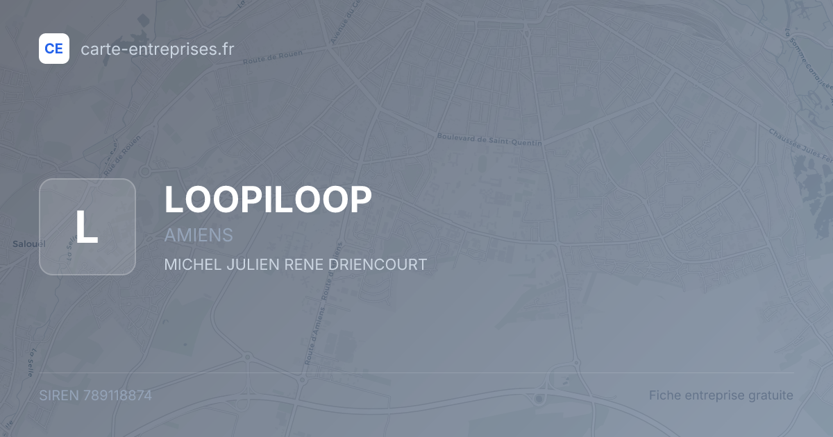 LOOPILOOP — 789118874 — fiche entreprise