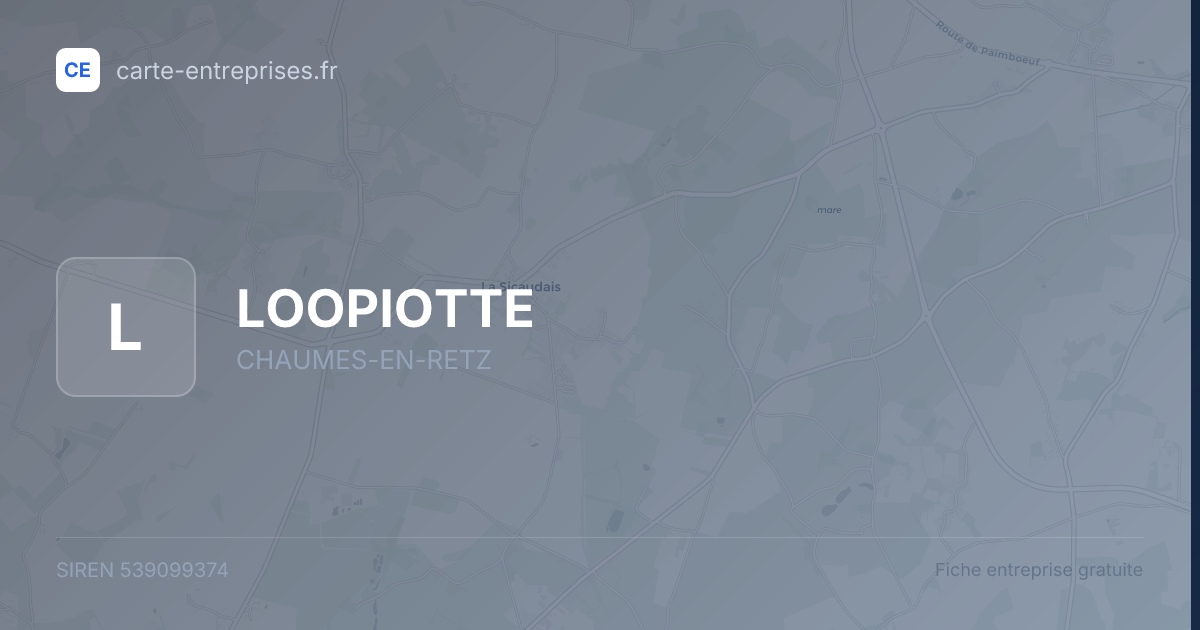 LOOPIOTTE — 539099374 — fiche entreprise