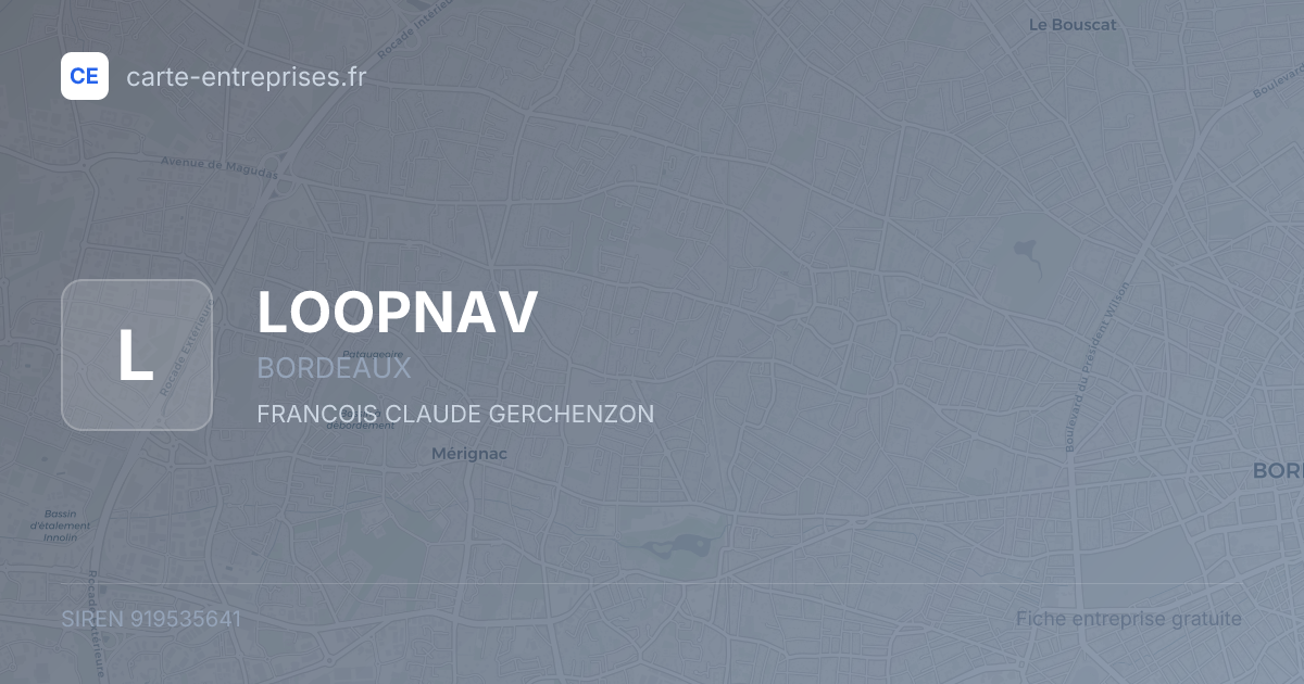 LOOPNAV — 919535641 — fiche entreprise