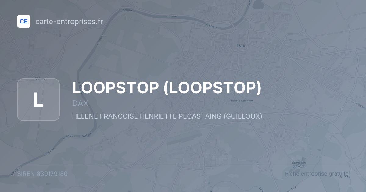 LOOPSTOP — 830179180 — fiche entreprise