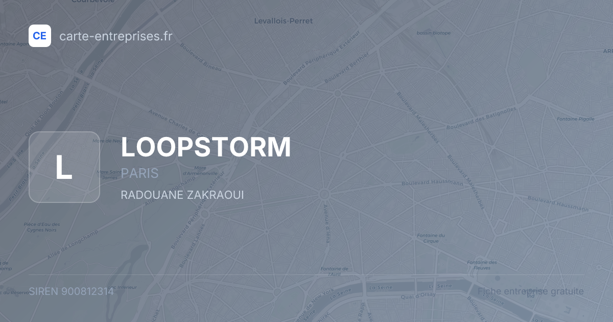 LOOPSTORM — 900812314 — fiche entreprise