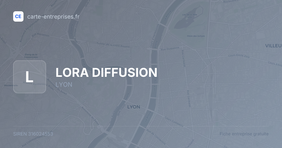 LORA DIFFUSION — 316024553 — fiche entreprise