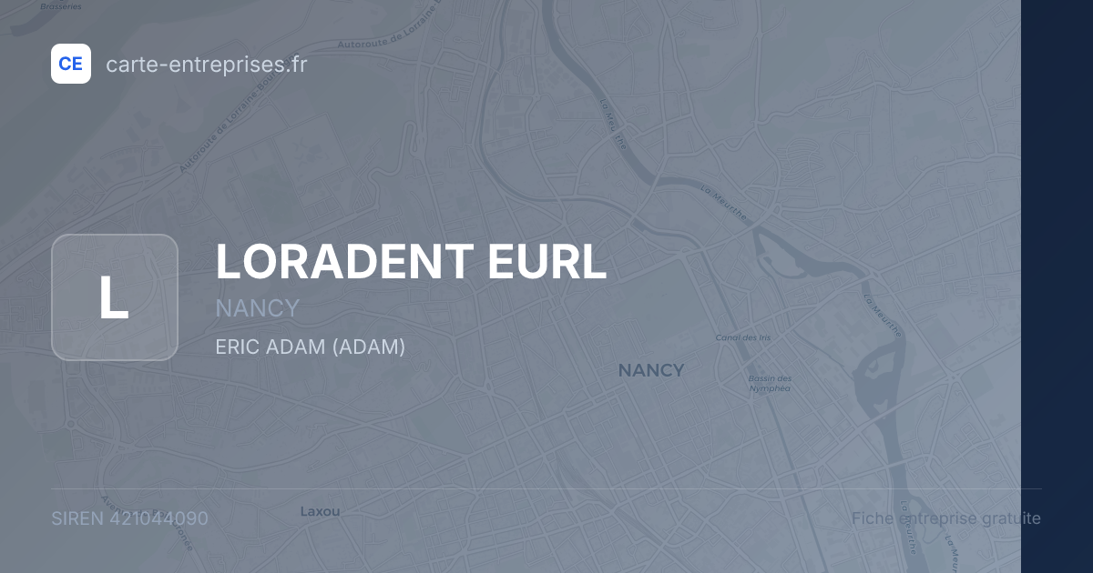 LORADENT EURL — 421044090 — fiche entreprise
