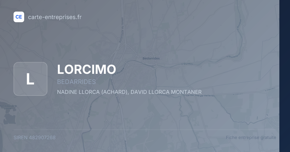 LORCIMO — 482907268 — fiche entreprise