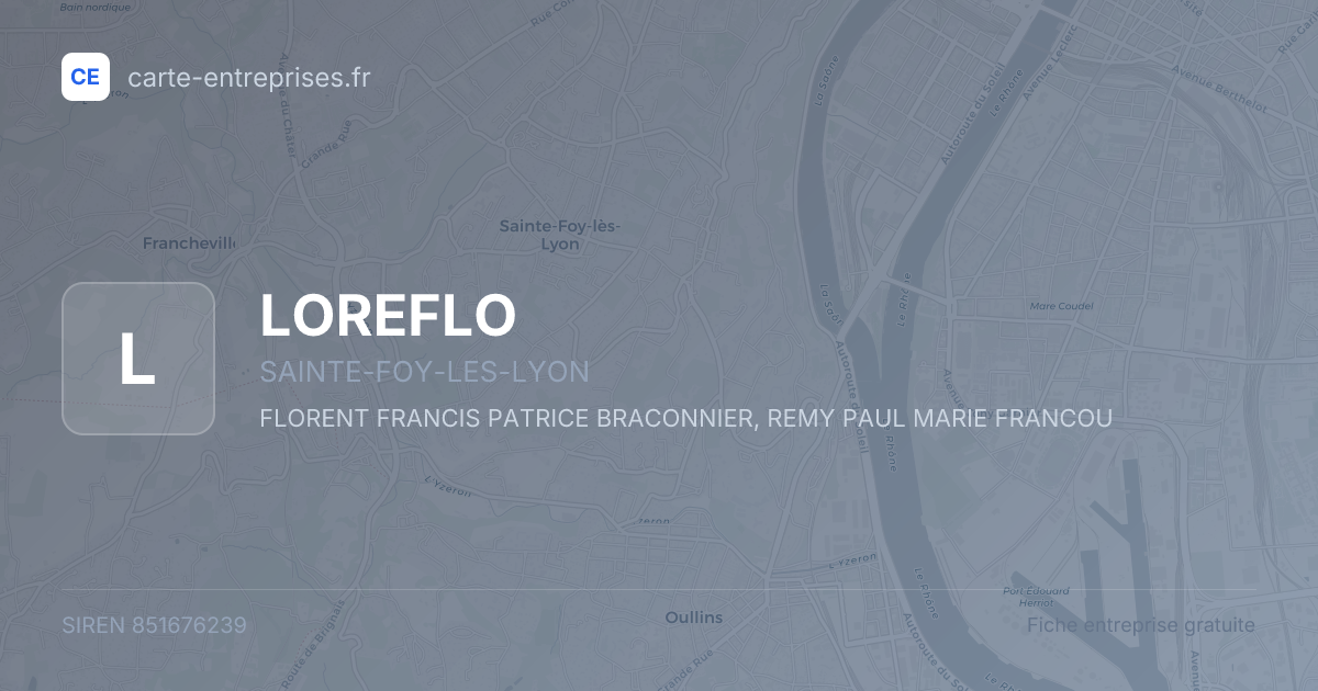 LOREFLO — 851676239 — fiche entreprise