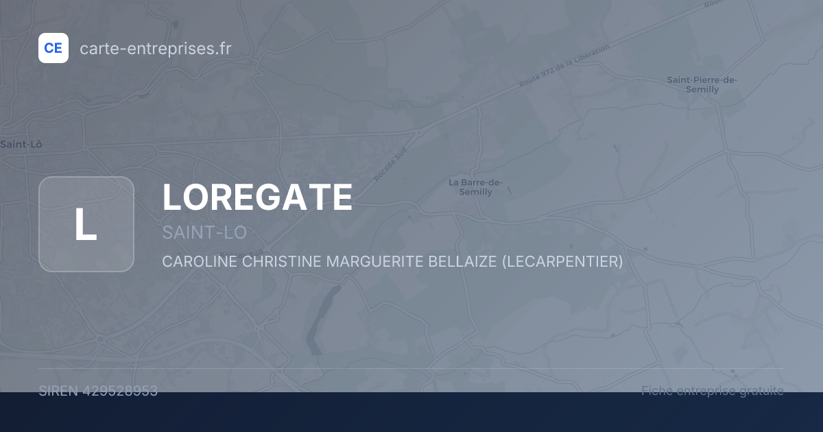 LOREGATE — 429528953 — fiche entreprise