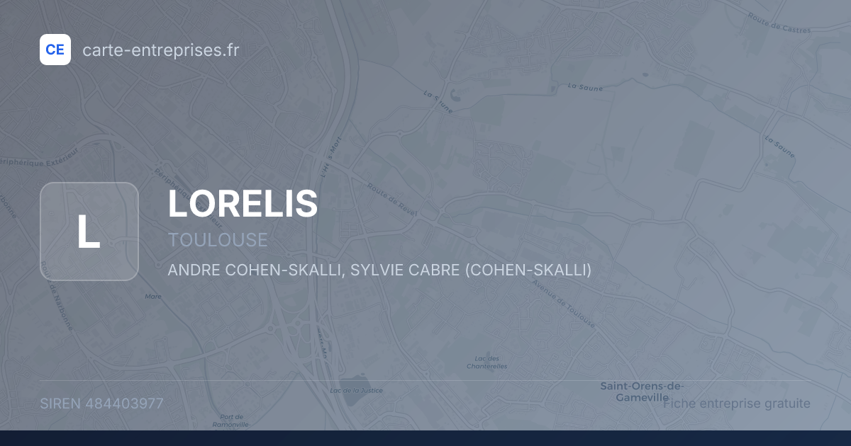 LORELIS — 484403977 — fiche entreprise