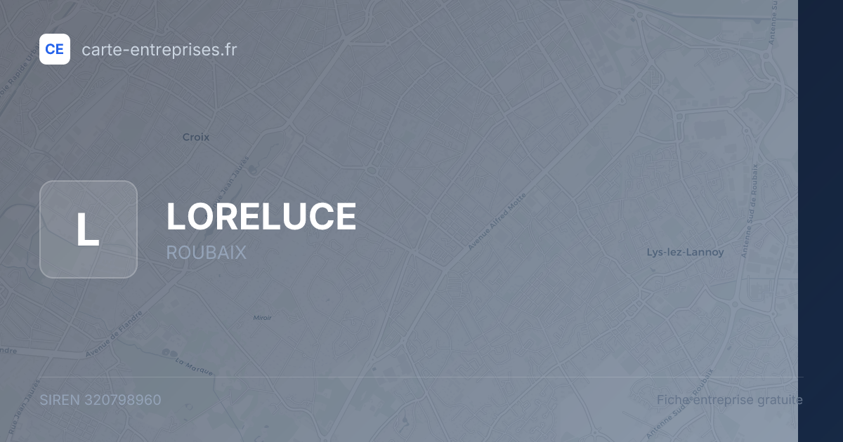 LORELUCE — 320798960 — fiche entreprise