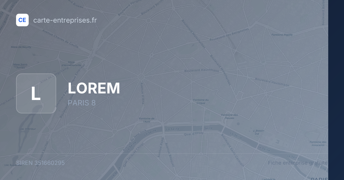 LOREM — 351660295 — fiche entreprise