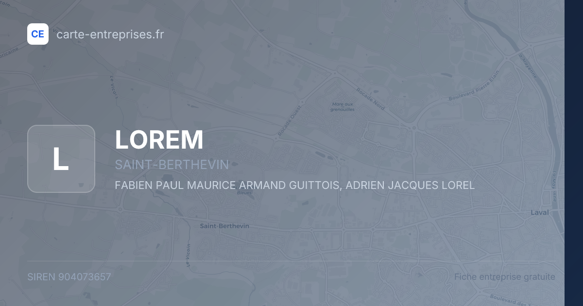 LOREM — 904073657 — fiche entreprise