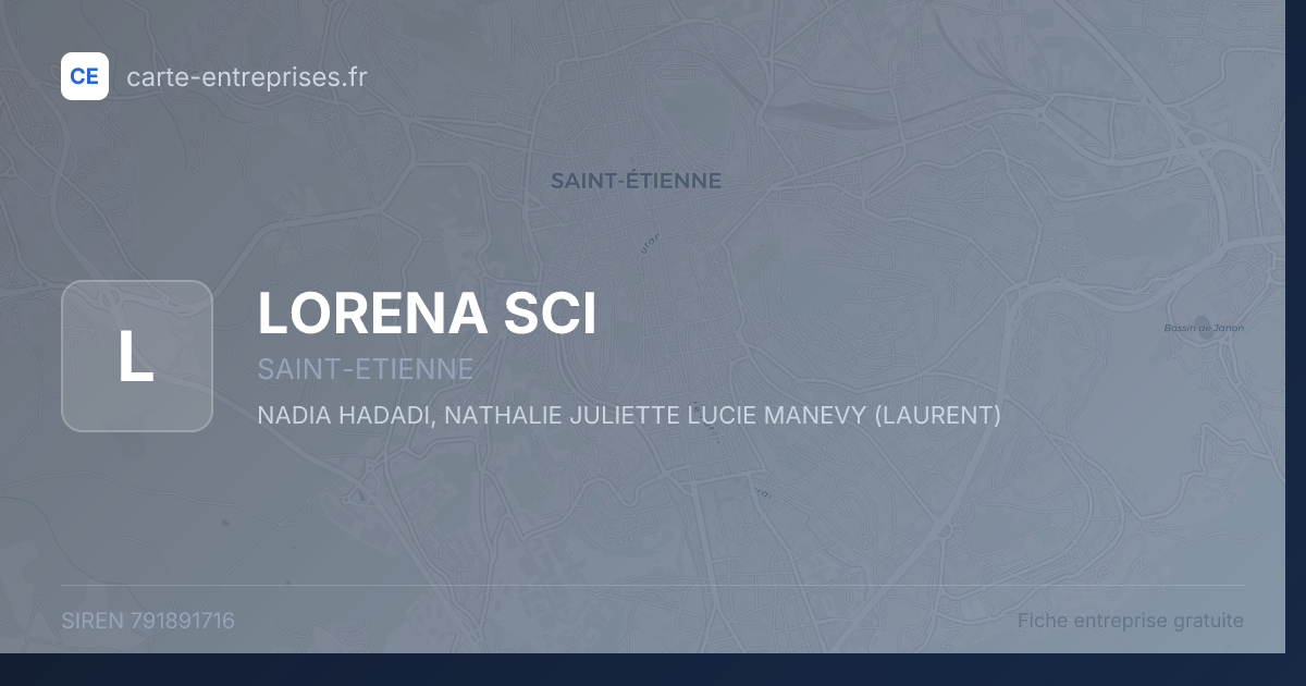 LORENA SCI — 791891716 — fiche entreprise