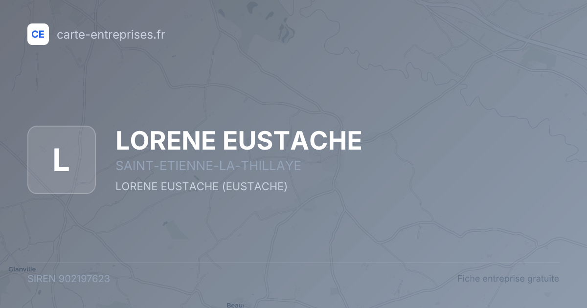 LORENE EUSTACHE — 902197623 — fiche entreprise