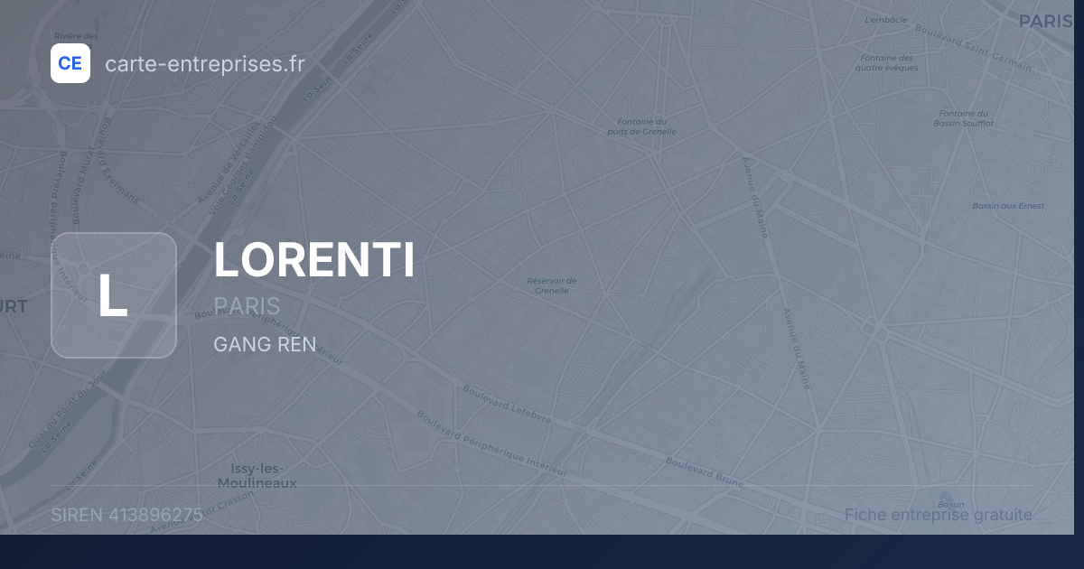 LORENTI — 413896275 — fiche entreprise