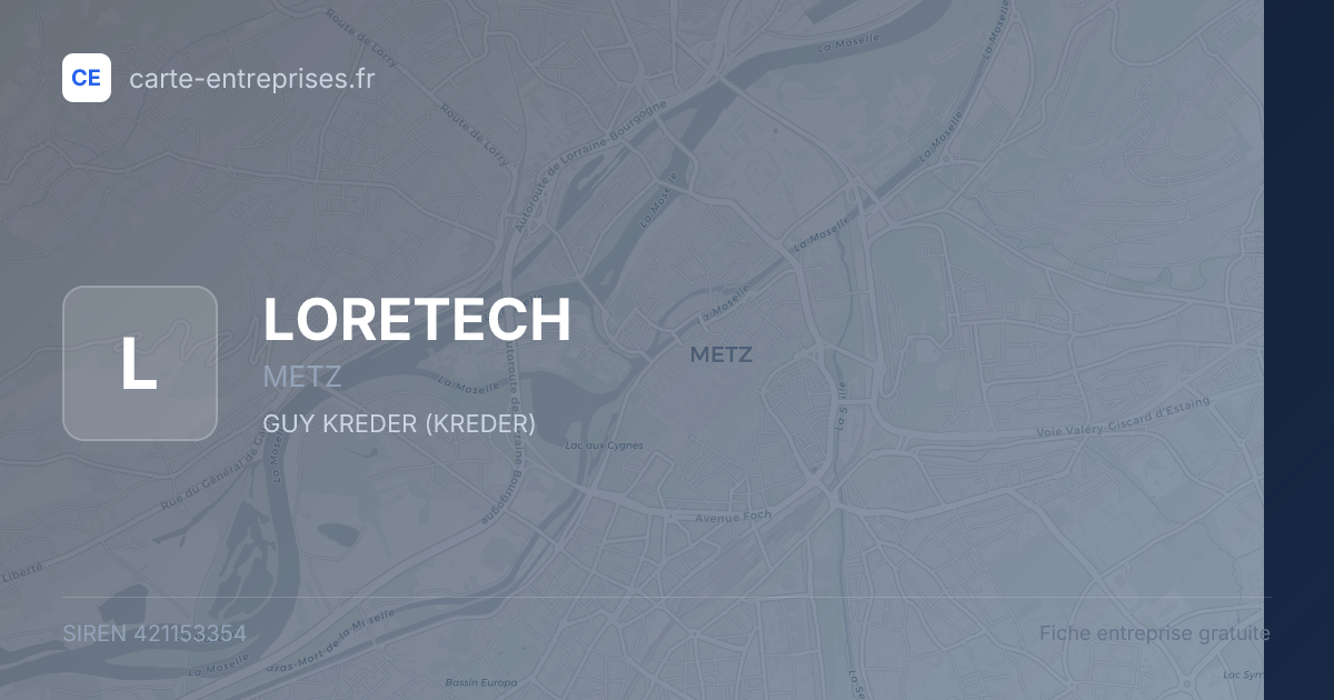LORETECH — 421153354 — fiche entreprise
