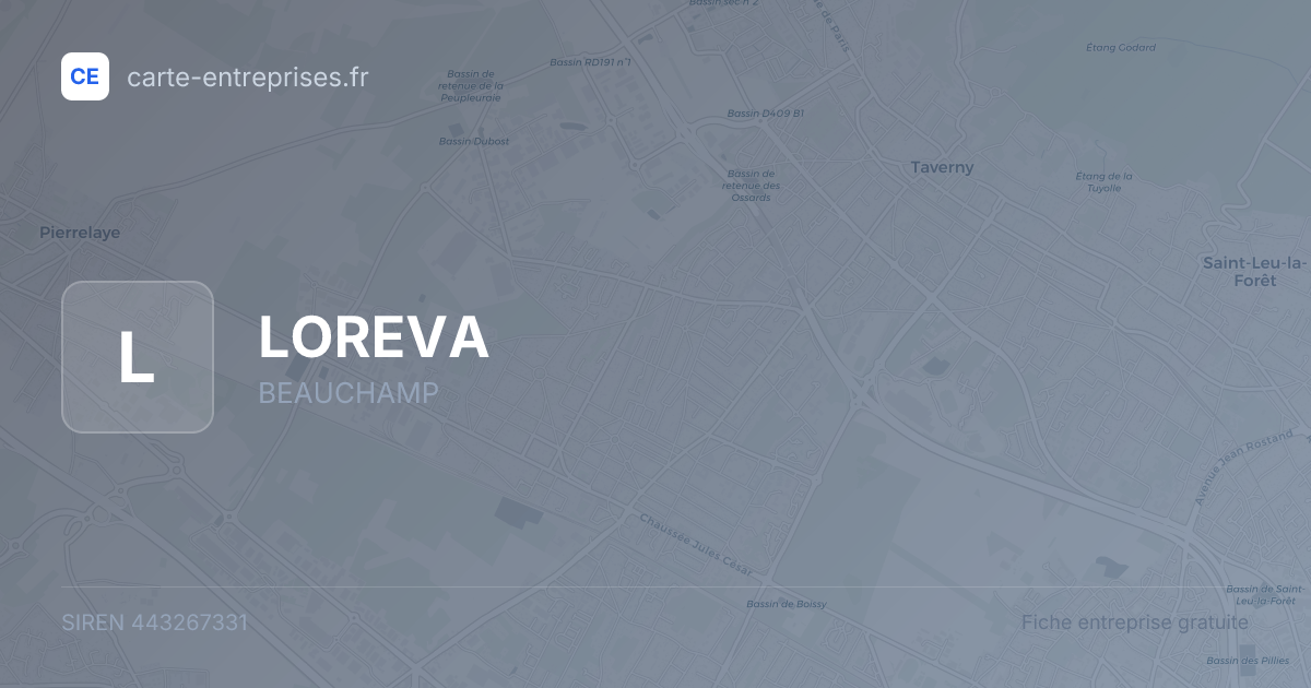 LOREVA — 443267331 — fiche entreprise