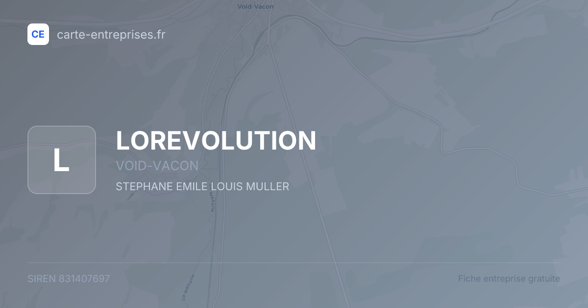 LOREVOLUTION — 831407697 — fiche entreprise