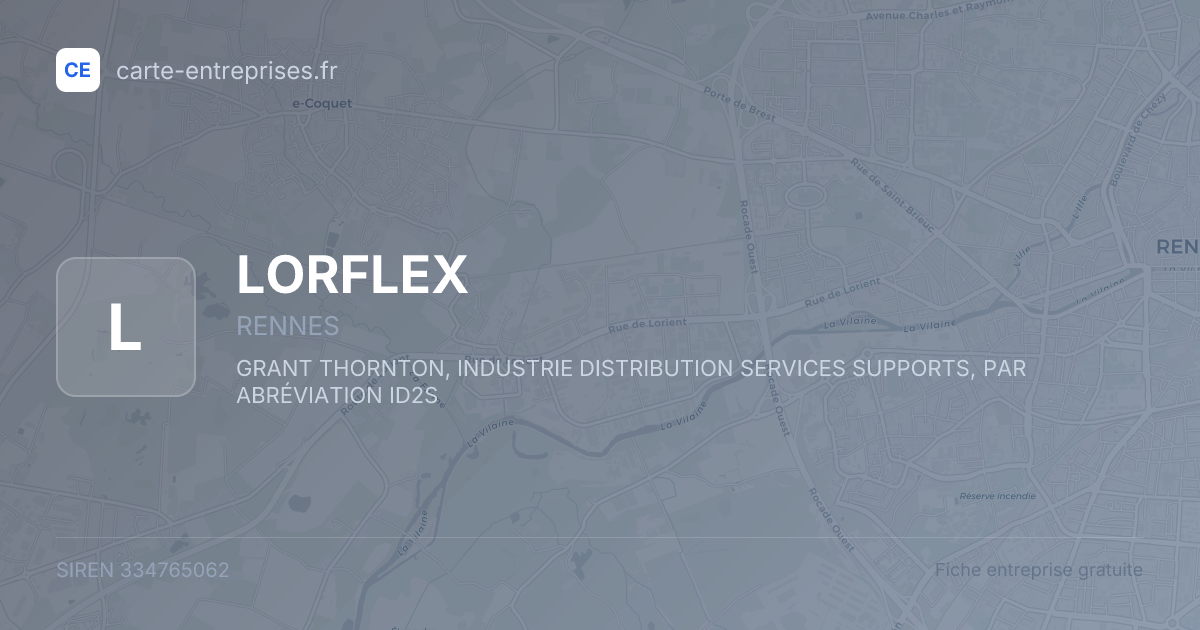 LORFLEX — 334765062 — fiche entreprise