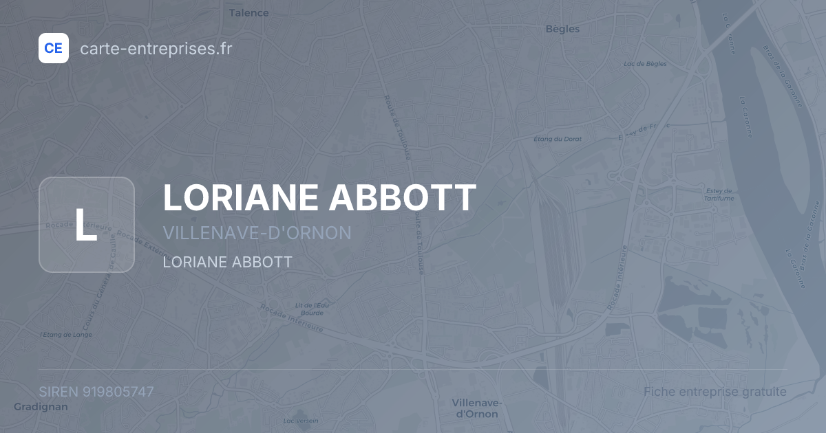 LORIANE ABBOTT — 919805747 — fiche entreprise