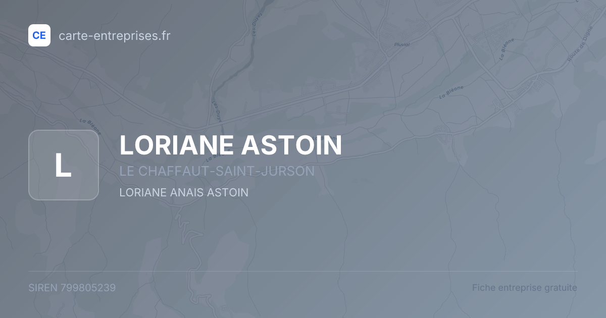LORIANE ASTOIN — 799805239 — fiche entreprise