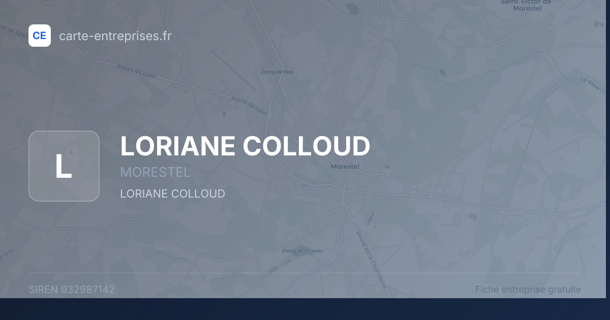 LORIANE COLLOUD — 932987142 — fiche entreprise