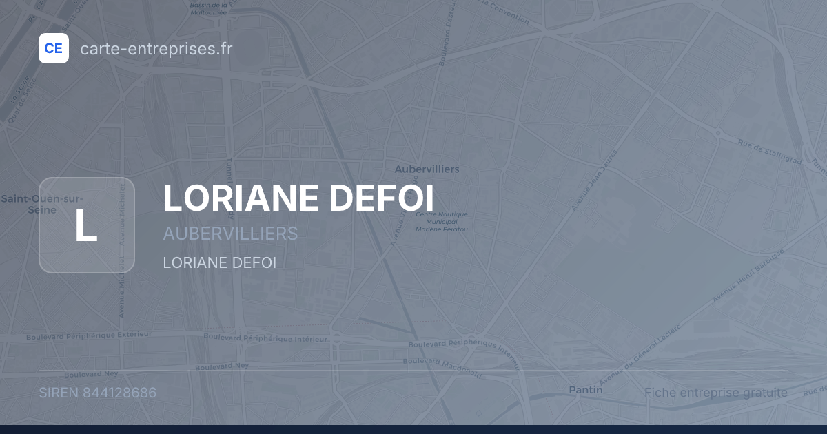 LORIANE DEFOI — 844128686 — fiche entreprise