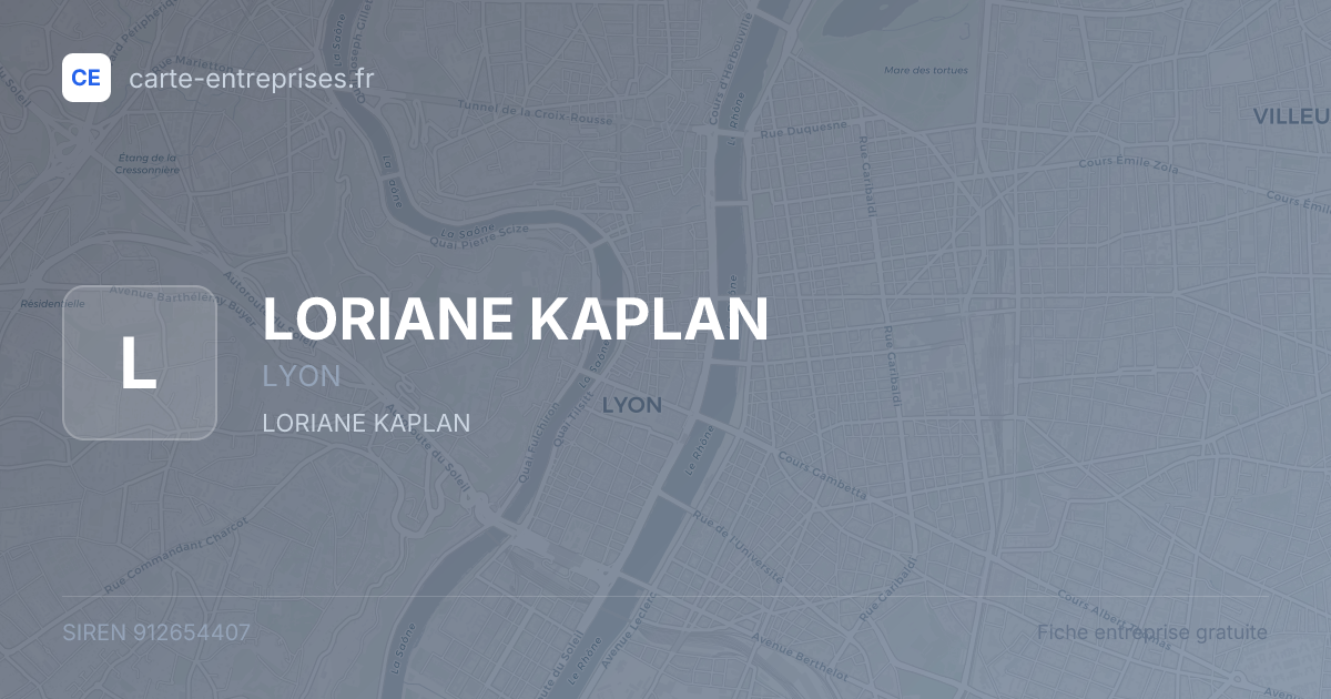 LORIANE KAPLAN — 912654407 — fiche entreprise