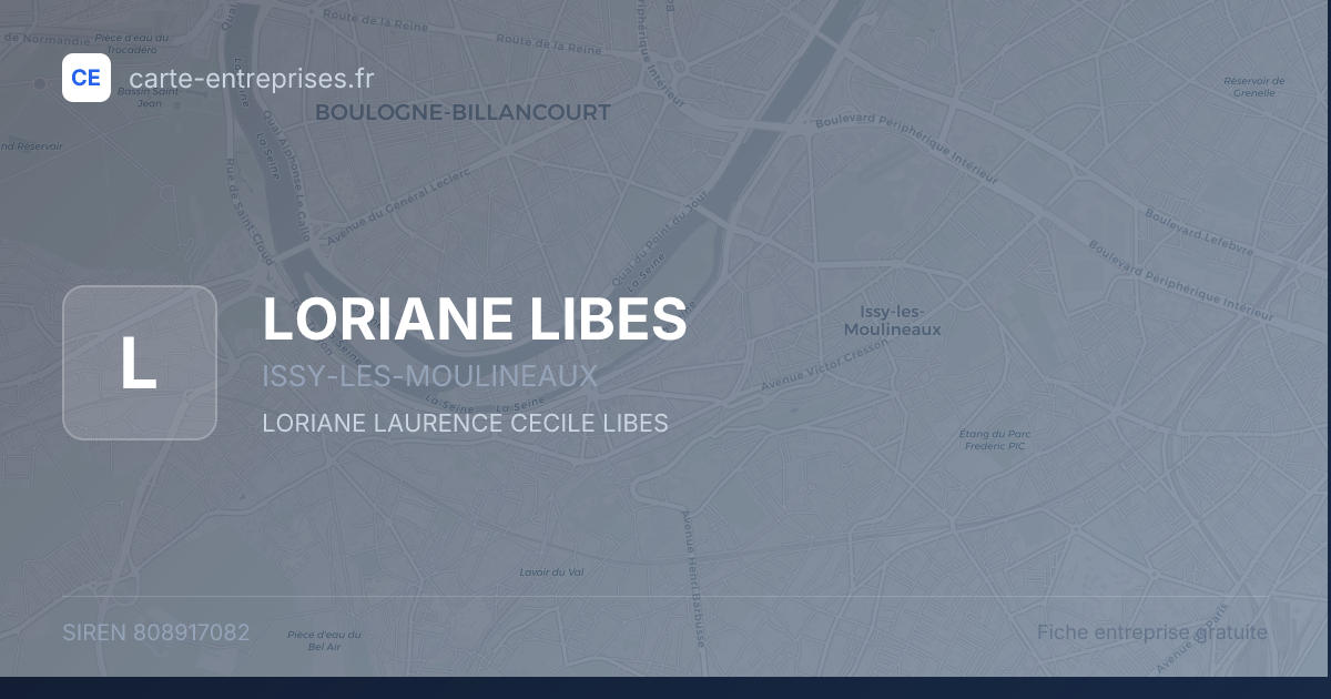 LORIANE LIBES — 808917082 — fiche entreprise
