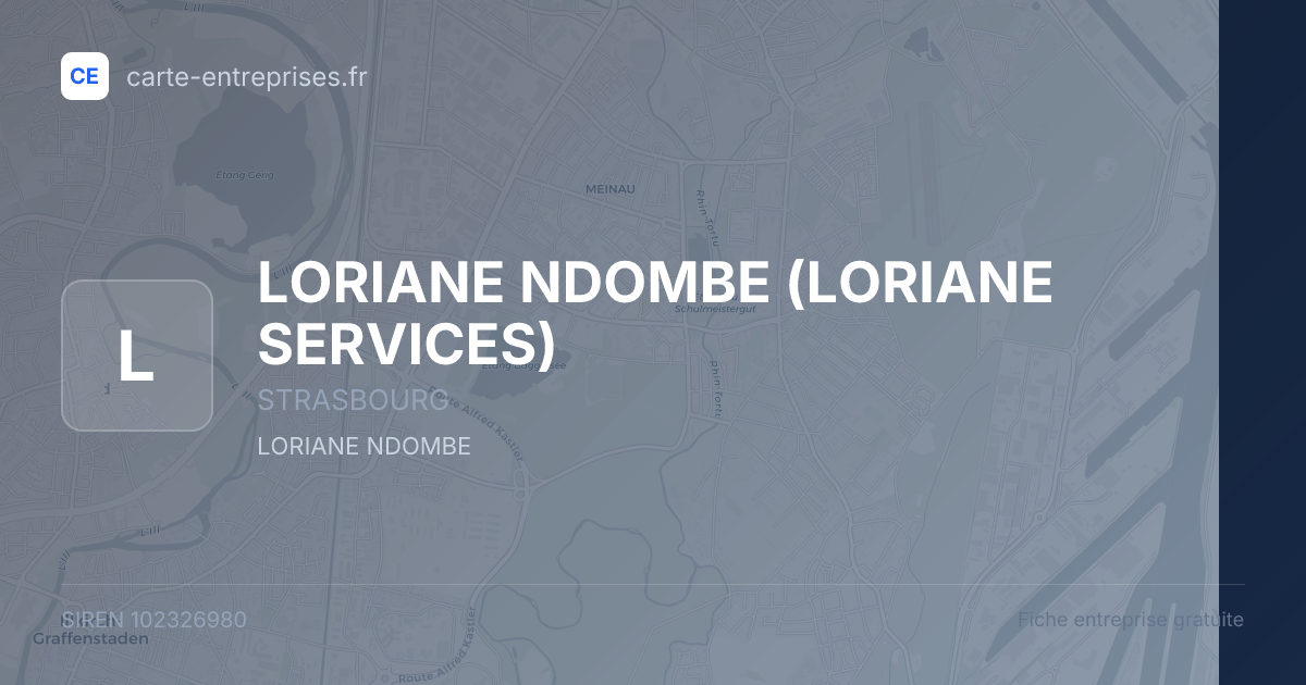 LORIANE NDOMBE (LORIANE SERVICES) — 102326980 — fiche entreprise