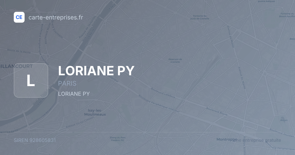 LORIANE PY — 928605831 — fiche entreprise
