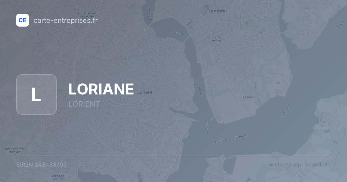 LORIANE — 348483793 — fiche entreprise