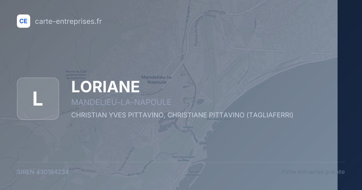 LORIANE — 430184234 — fiche entreprise