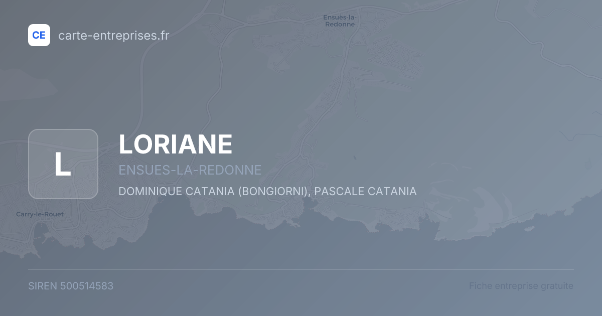 LORIANE — 500514583 — fiche entreprise