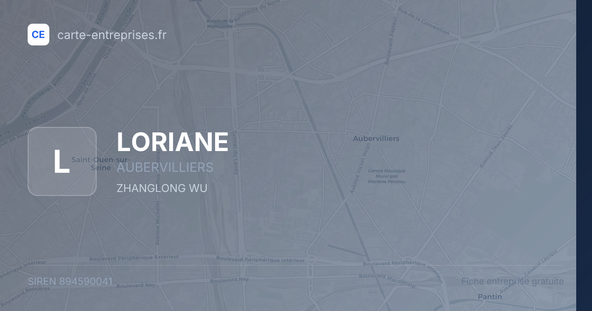 LORIANE — 894590041 — fiche entreprise