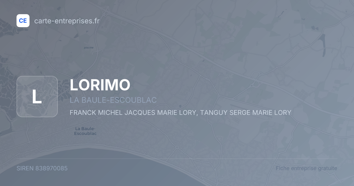LORIMO — 838970085 — fiche entreprise