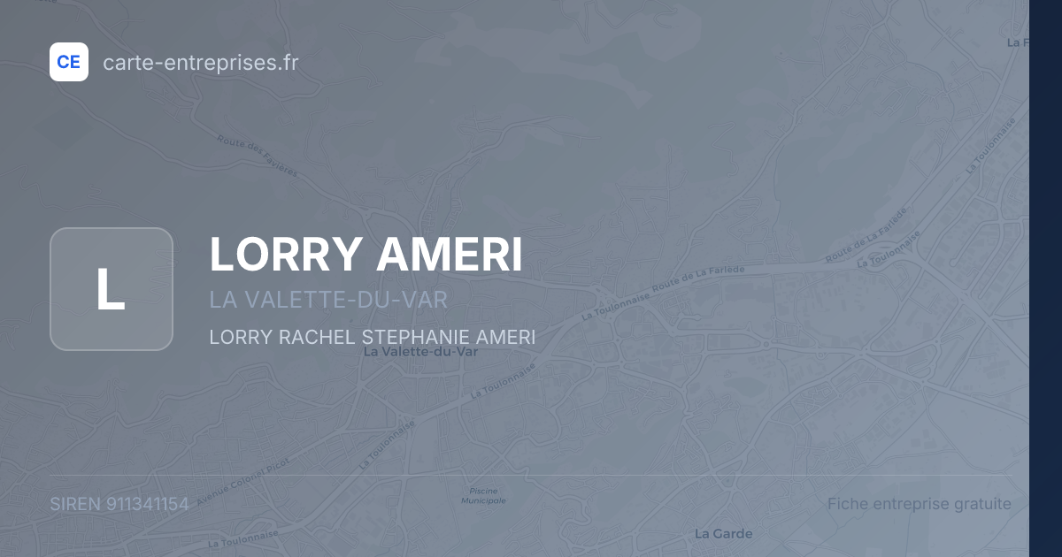 LORRY AMERI — 911341154 — fiche entreprise