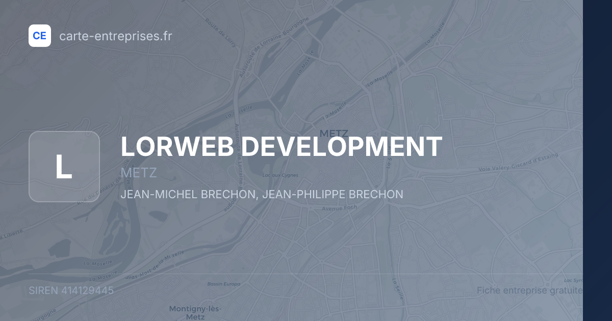 LORWEB DEVELOPMENT — 414129445 — fiche entreprise
