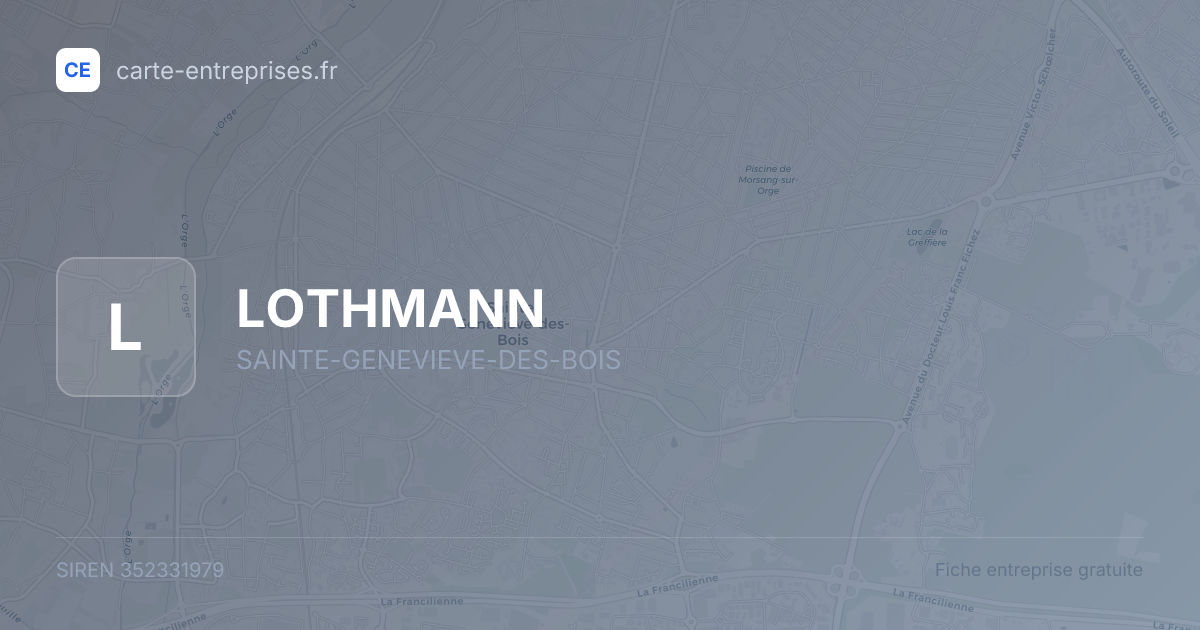 LOTHMANN — 352331979 — fiche entreprise