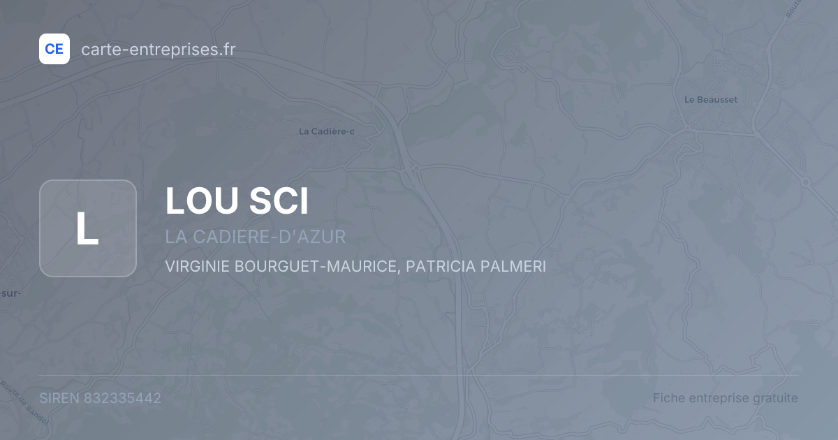 LOU SCI — 832335442 — fiche entreprise