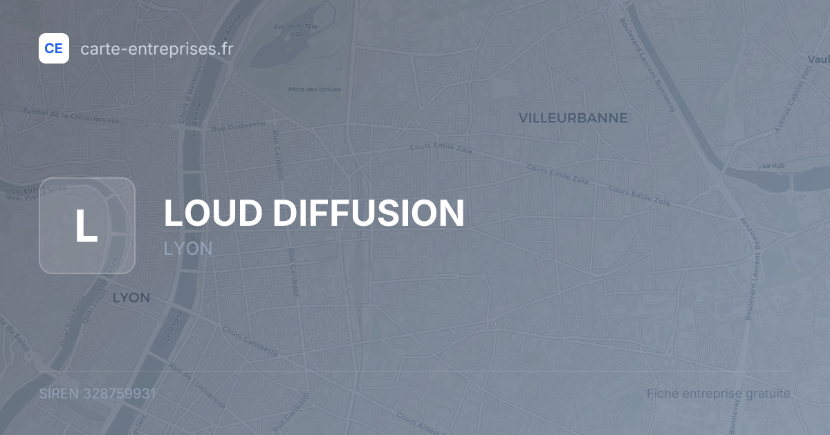 LOUD DIFFUSION — 328759931 — fiche entreprise