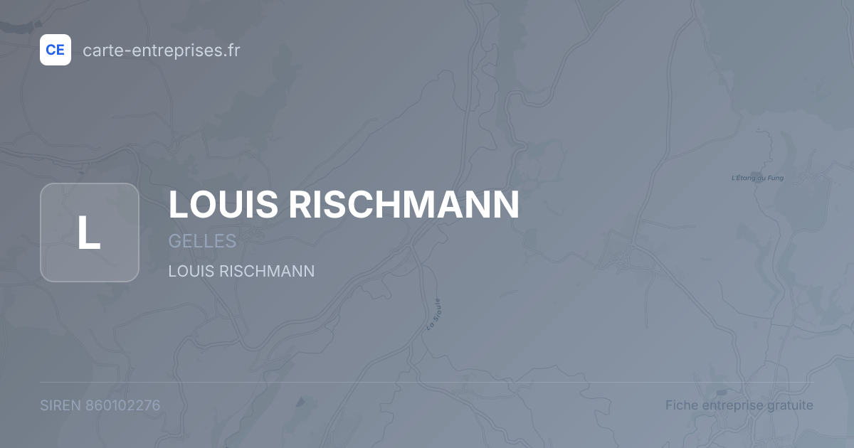 LOUIS RISCHMANN — 860102276 — fiche entreprise