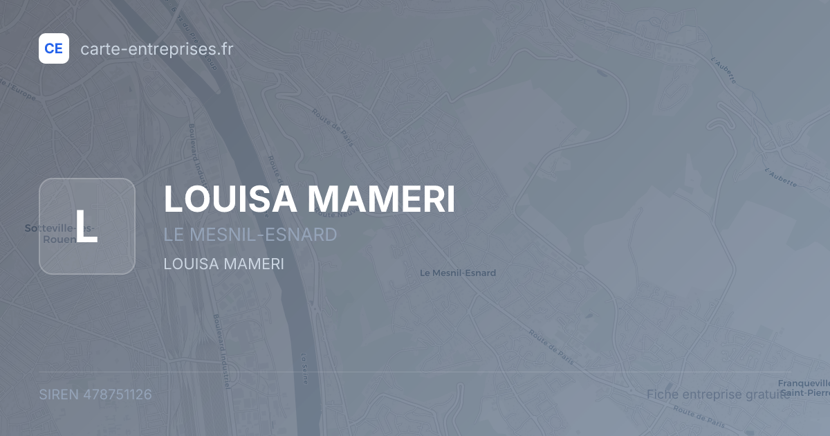 LOUISA MAMERI — 478751126 — fiche entreprise